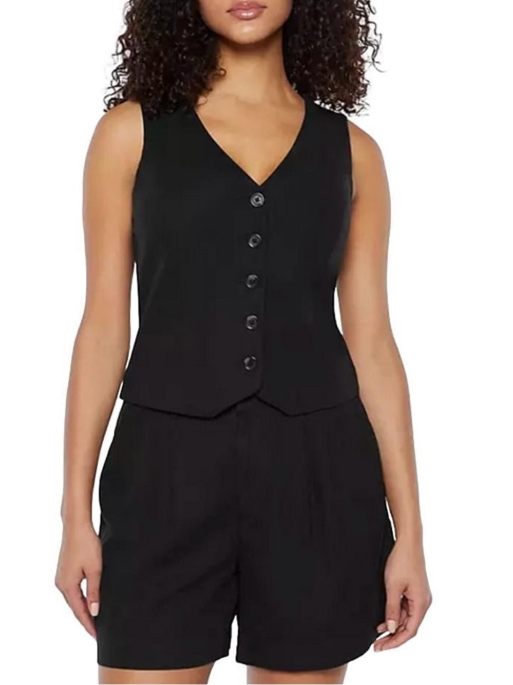 Express Tailored Linen Vest - Picture 1 of 7